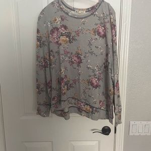 Floral size 3X long sleeve shirt